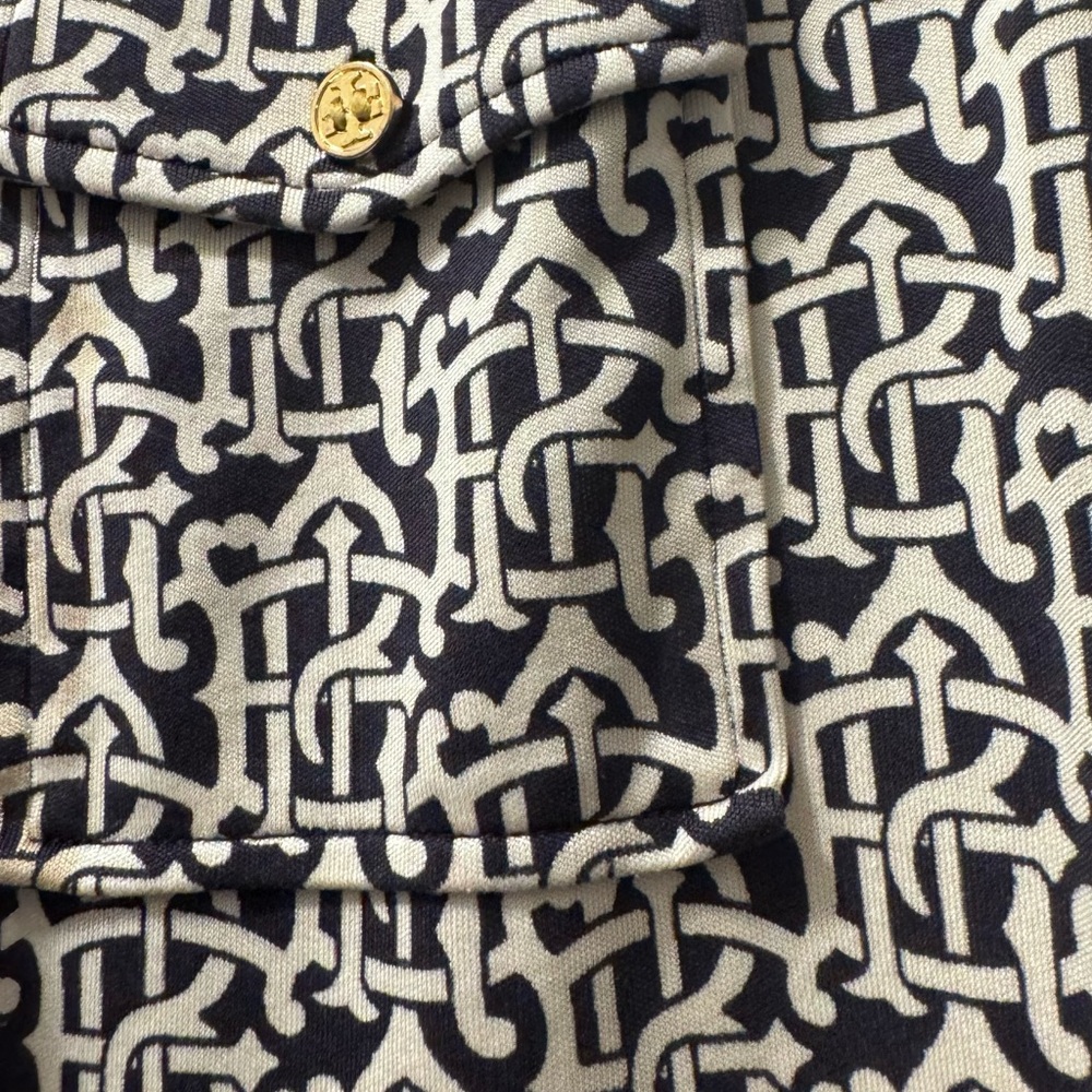 Tory Burch Monochrome Patterned Button Down Shirt - image 3